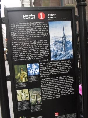 Trinity Church Marker. Click for full size. Trinity Church Marker image. Click for full size.