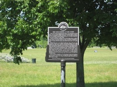 The Tank School and Tank Corps Marker image. Click for full size.