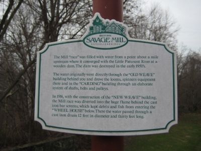 Historic Savage Mill Marker image. Click for full size.