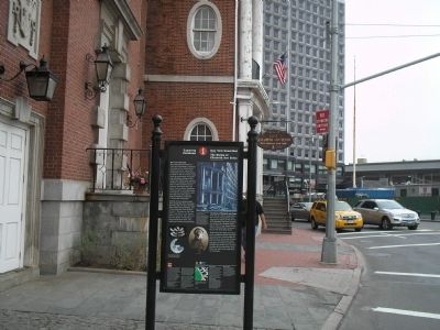 Marker in Downtown New York image. Click for full size.