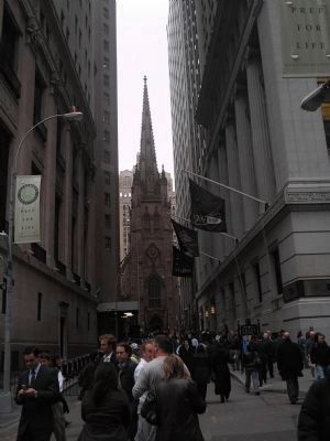 Wall Street in Lower Manhattan. Click for full size. Wall Street in Lower Manhattan image. Click for full size.