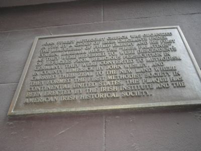 Second John Street Methodist Church Marker. Click for full size. Second John Street Methodist Church Marker image. Click for full size.