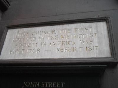 Another Marker at John Street Church image. Click for full size.