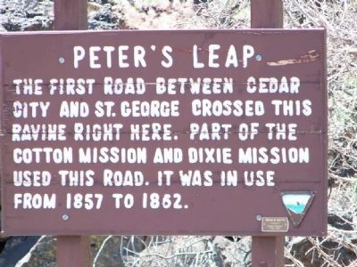 The Roads to Utah’s Dixie Marker. Click for full size. The Roads to Utah’s Dixie Marker image. Click for full size.