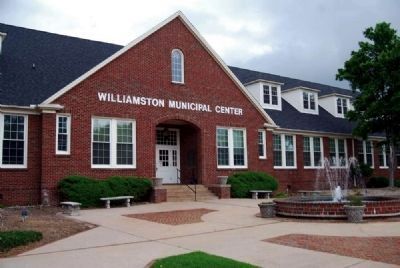 Williamston Municipal Center and Marker image. Click for full size.
