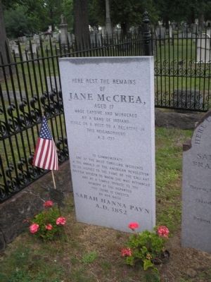 Current Grave of Jane McCrea image. Click for full size.