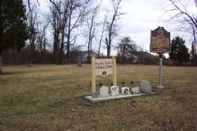 Hanktown Cemetery and Marker image. Click for full size.