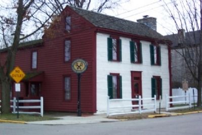 Overfield Tavern and Marker image. Click for full size.