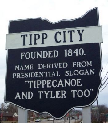 Tipp City Corporate Limit Sign image. Click for full size.