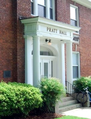 Pratt Hall and Marker. Click for full size. Pratt Hall and Marker image. Click for full size.