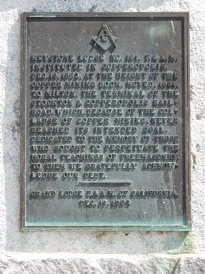 Milton Masonic Hall Marker image. Click for full size.