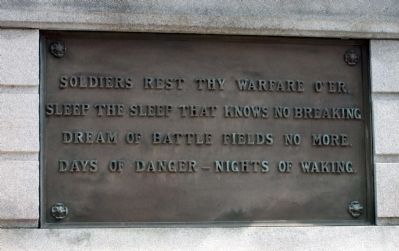 Left (South) Plaque - - Civil War Memorial - Vigo County Marker image. Click for full size.