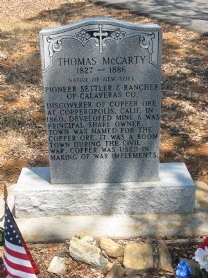 Thomas McCarty Marker image. Click for full size.
