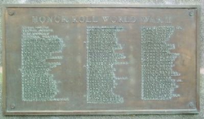 Brandon World War II Honor Roll image. Click for full size.