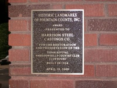 Harrison Hills Country Club House Marker. Click for full size. Harrison Hills Country Club House Marker image. Click for full size.