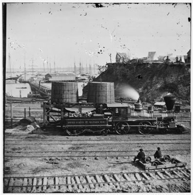 [City Point, Va. Another locomotive at the same point.] image. Click for full size.
