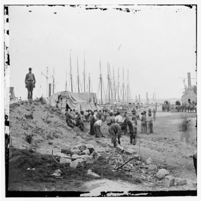 Wharf, City Point, Va. image. Click for full size.