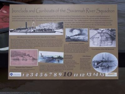 Ironclads and Gunboats of the Savannah River Squadron Marker image. Click for full size.