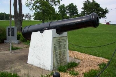 U.S.S. Constitution Cannon and Marker image. Click for full size.