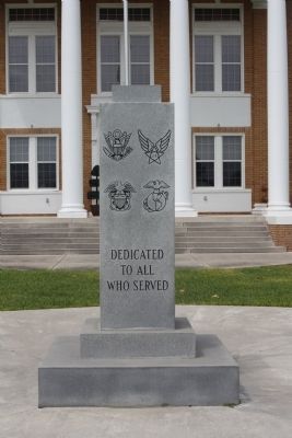 Dedicated to All Who Served Marker. Click for full size. Dedicated to All Who Served Marker image. Click for full size.