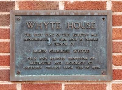 Whyte House Marker. Click for full size. Whyte House Marker image. Click for full size.