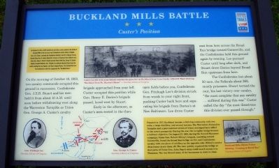 Buckland Mills Battle Marker image. Click for full size.