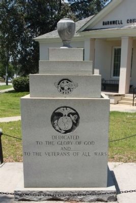 To the Veterans of All The Wars Marker, North face image. Click for full size.