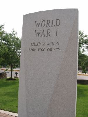 World War I War Memorial Marker. Click for full size. World War I War Memorial Marker image. Click for full size.