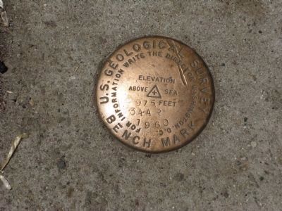 U.S. Geological Survey Bench Mark - 1960 image. Click for full size.