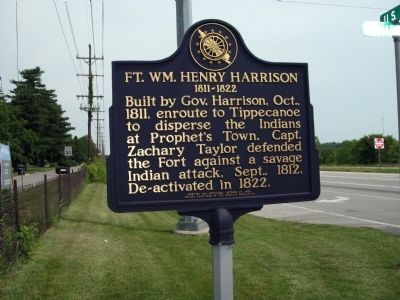 Wide View - - Fort William Henry Harrison Marker. Click for full size. Wide View - - Fort William Henry Harrison Marker image. Click for full size.