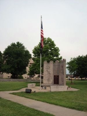 Right Long View - - Vietnam War Memorial - - Vigo County Marker image. Click for full size.
