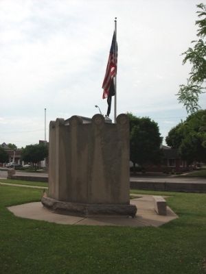 Back View - - Vietnam War Memorial - - Vigo County Marker image. Click for full size.