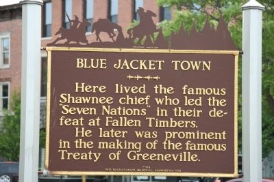 Blue Jacket Town Marker image. Click for full size.