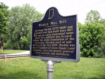 North View - - Markle Mill Site Marker image. Click for full size.
