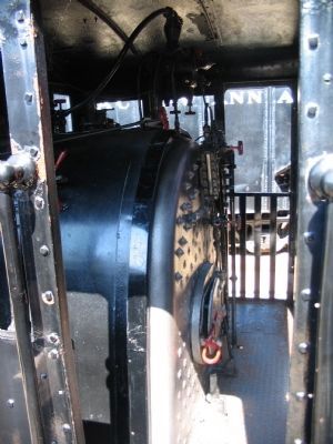 A Look in the Cab of the Engine image. Click for full size.