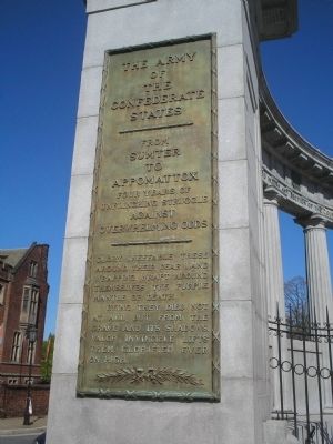 The Army of the Confederate States Marker. Click for full size. The Army of the Confederate States Marker image. Click for full size.