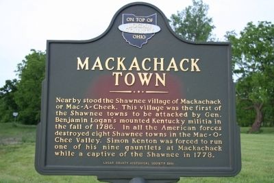 Mackachack Town Marker image. Click for full size.