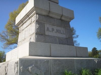 Back of A. P. Hill Marker image. Click for full size.