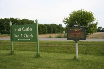 Mackachack Town Marker. Click for full size. Mackachack Town Marker image. Click for full size.