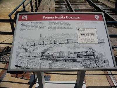 Pennsylvania Boxcars Marker image. Click for full size.