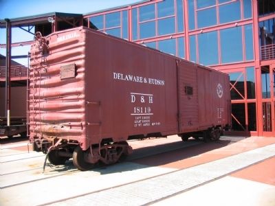 A Steel Boxcar on Display Nearby image. Click for full size.