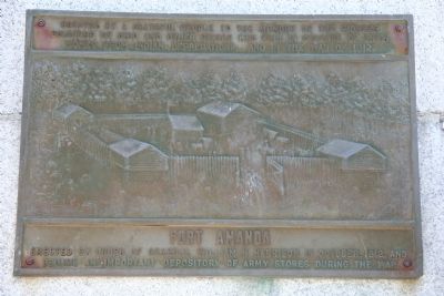 Fort Amanda Marker. Click for full size. Fort Amanda Marker image. Click for full size.