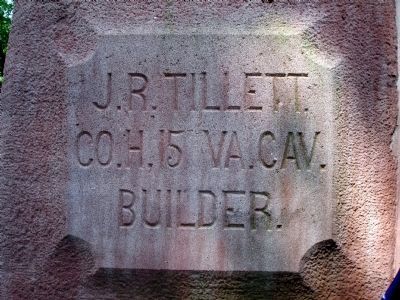 Inscription on Confederate Cemetery Monument image. Click for full size.