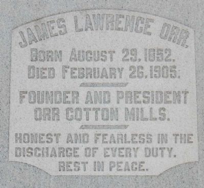 James Lawrence Orr Marker image. Click for full size.