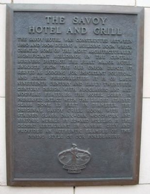The Savoy Hotel and Grill Marker image. Click for full size.