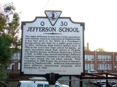 Jefferson School Marker image. Click for full size.