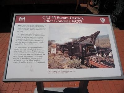 CNJ #5 Steam Derrick Marker image. Click for full size.