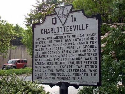 Charlottesville Marker image. Click for full size.