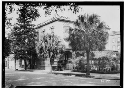 Southwest view Green-Meldrim Mansion image. Click for full size.