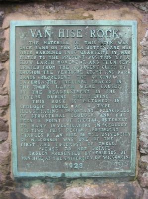 Van Hise Rock Marker image. Click for full size.